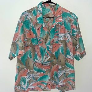 Vintage 80s tropical Hawaiian shirt